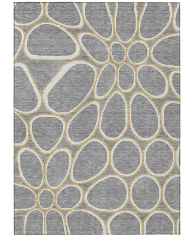 Addison Chantille Machine Washable Acn1041 5'x7'6" Area Rug In Gray