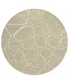 Addison Chantille Machine Washable Acn1041 8'x8' Round Area Rug In Tan