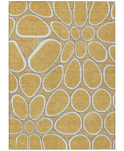 Addison Chantille Machine Washable Acn1041 9'x12' Area Rug In Gold