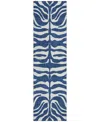 Addison Chantille Machine Washable Acn1042 2'3"x7'6" Runner Area Rug In Navy