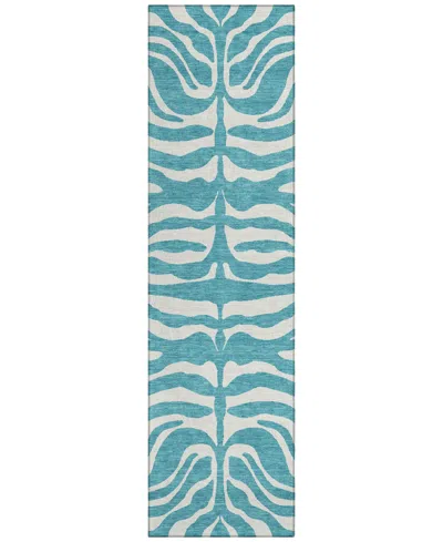 Addison Chantille Machine Washable Acn1042 2'3"x7'6" Runner Area Rug In Teal