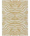 Addison Chantille Machine Washable Acn1042 2'6"x3'10" Area Rug In Gold