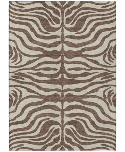 Addison Chantille Machine Washable Acn1042 3'x5' Area Rug In Brown