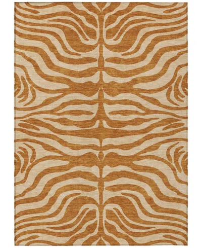 Addison Chantille Machine Washable Acn1042 5'x7'6" Area Rug In Paprika