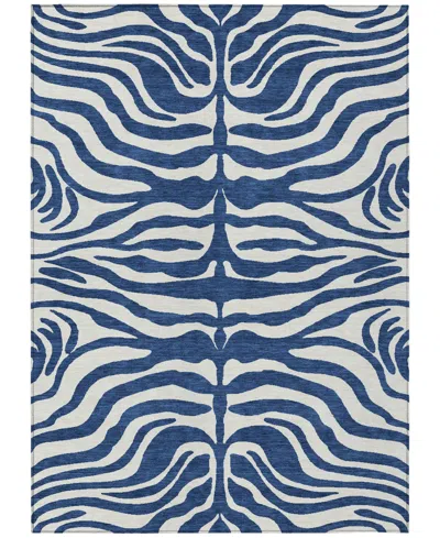 Addison Chantille Machine Washable Acn1042 8'x10' Area Rug In Navy