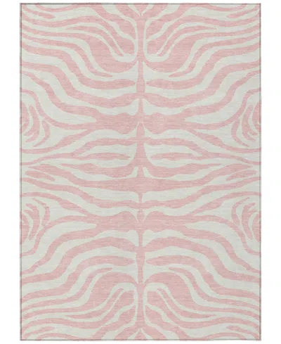 Addison Chantille Machine Washable Acn1042 9'x12' Area Rug In Pink
