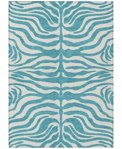 Addison Chantille Machine Washable Acn1042 9'x12' Area Rug In Teal