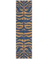 Addison Chantille Machine Washable Acn1043 2'3"x7'6" Runner Area Rug In Navy