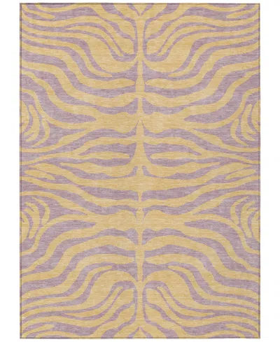 Addison Chantille Machine Washable Acn1043 3'x5' Area Rug In Peach