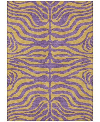 Addison Chantille Machine Washable Acn1043 5'x7'6" Area Rug In Purple