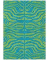 Addison Chantille Machine Washable Acn1043 5'x7'6" Area Rug In Teal