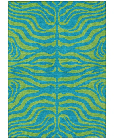Addison Chantille Machine Washable Acn1043 5'x7'6" Area Rug In Teal