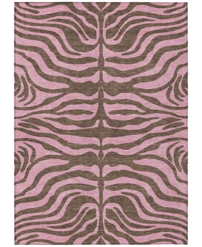 Addison Chantille Machine Washable Acn1043 8'x10' Area Rug In Brown