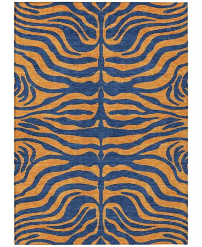 Addison Chantille Machine Washable Acn1043 8'x10' Area Rug In Navy