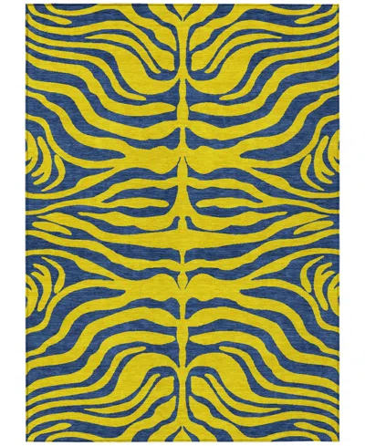 Addison Chantille Machine Washable Acn1043 8'x10' Area Rug In Yellow