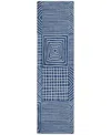 Addison Chantille Machine Washable Acn1044 2'3"x7'6" Runner Area Rug In Navy