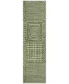 Addison Chantille Machine Washable Acn1044 2'3"x7'6" Runner Area Rug In Olive