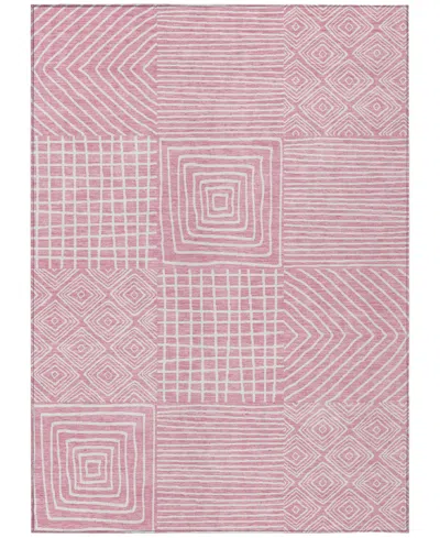 Addison Chantille Machine Washable Acn1044 3'x5' Area Rug In Pink