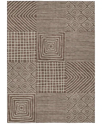 Addison Chantille Machine Washable Acn1044 5'x7'6" Area Rug In Brown