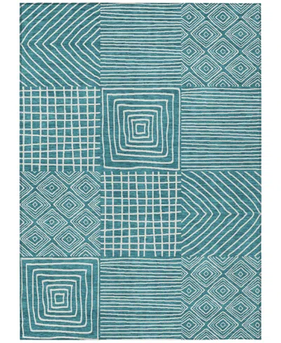Addison Chantille Machine Washable Acn1044 5'x7'6" Area Rug In Teal