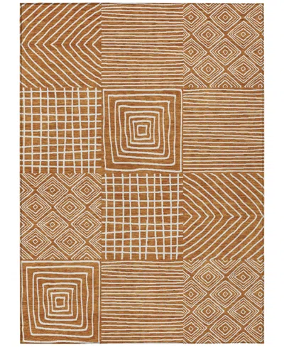 Addison Chantille Machine Washable Acn1044 8'x10' Area Rug In Paprika