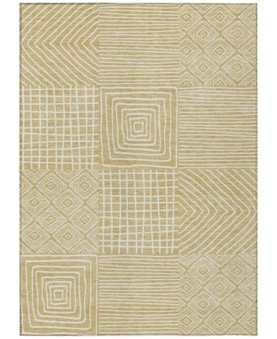 Addison Chantille Machine Washable Acn1044 8'x10' Area Rug In Wheat