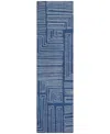 Addison Chantille Machine Washable Acn1045 2'3"x7'6" Runner Area Rug In Navy