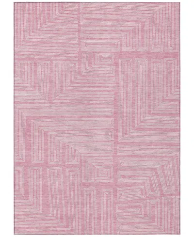 Addison Chantille Machine Washable Acn1045 5'x7'6" Area Rug In Pink