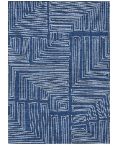 Addison Chantille Machine Washable Acn1045 8'x10' Area Rug In Navy