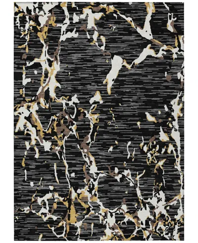 Addison Chantille Machine Washable Acn1046 2'6"x3'10" Area Rug In Black