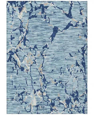 Addison Chantille Machine Washable Acn1046 2'6"x3'10" Area Rug In Denim