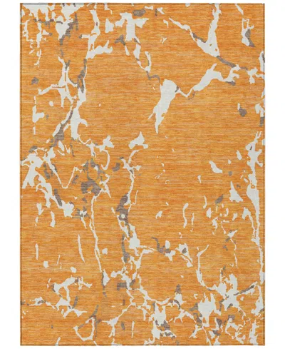 Addison Chantille Machine Washable Acn1046 2'6"x3'10" Area Rug In Orange