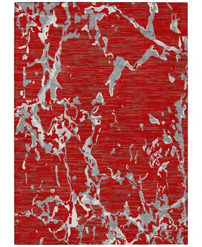 Addison Chantille Machine Washable Acn1046 5'x7'6" Area Rug In Red