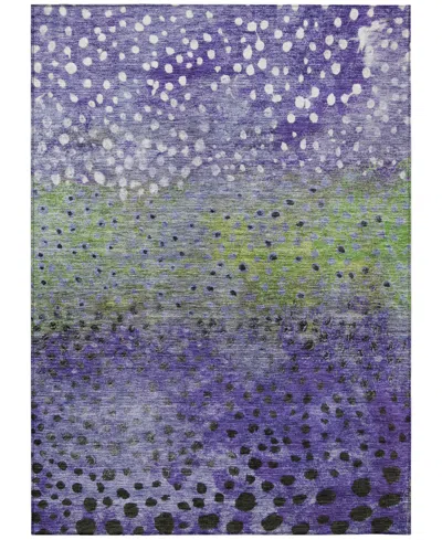 Addison Chantille Machine Washable Acn1074 8'x10' Area Rug In Purple
