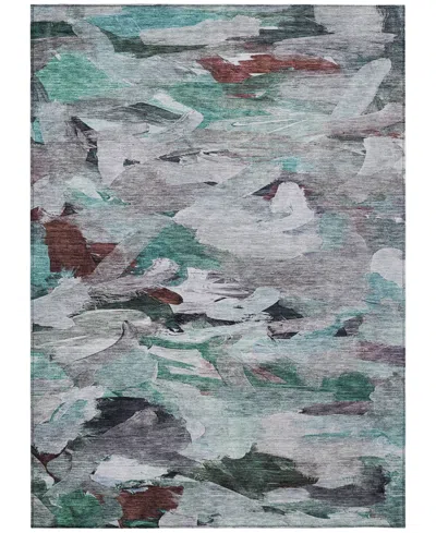 Addison Chantille Machine Washable Acn1075 8'x10' Area Rug In Teal