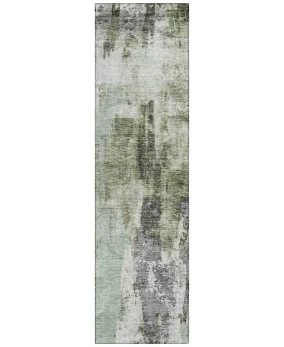 Addison Chantille Machine Washable Acn1076 2'3"x7'6" Runner Area Rug In Mint
