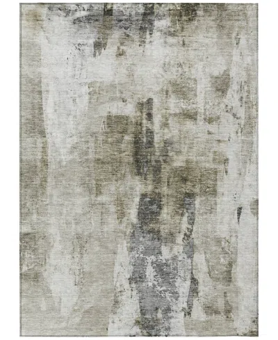 Addison Chantille Machine Washable Acn1076 3'x5' Area Rug In Taupe