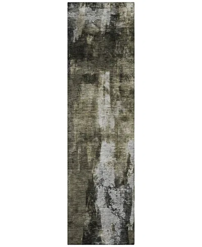 Addison Chantille Machine Washable Acn1077 2'3"x7'6" Runner Area Rug In Charcoal