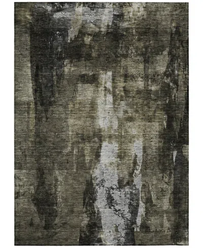 Addison Chantille Machine Washable Acn1077 2'6"x3'10" Area Rug In Charcoal