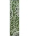 Addison Chantille Machine Washable Acn1078 2'3"x7'6" Runner Area Rug In Olive