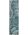Addison Chantille Machine Washable Acn1078 2'3"x7'6" Runner Area Rug In Teal