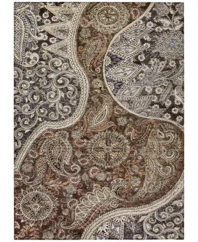 Addison Chantille Machine Washable Acn1078 2'6"x3'10" Area Rug In Brown