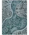 Addison Chantille Machine Washable Acn1078 2'6"x3'10" Area Rug In Teal