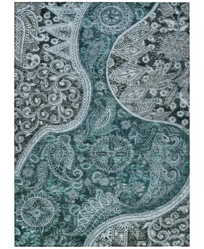 Addison Chantille Machine Washable Acn1078 2'6"x3'10" Area Rug In Teal