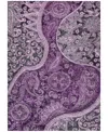 Addison Chantille Machine Washable Acn1078 5'x7'6" Area Rug In Purple