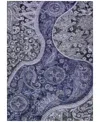Addison Chantille Machine Washable Acn1078 8'x10' Area Rug In Navy