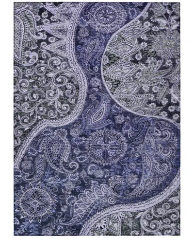 Addison Chantille Machine Washable Acn1078 8'x10' Area Rug In Navy
