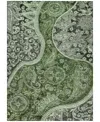 Addison Chantille Machine Washable Acn1078 8'x10' Area Rug In Olive