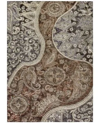 Addison Chantille Machine Washable Acn1078 Rug Collection In Brown