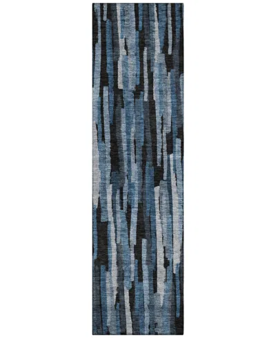 Addison Chantille Machine Washable Acn1079 2'3"x7'6" Runner Area Rug In Blue